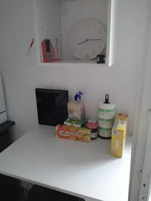 Cuisine ou kitchenette dans l'établissement hauts des 2 lions -studio