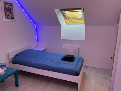 Un ou plusieurs lits dans un hébergement de l'établissement Chambres dans maison familiale