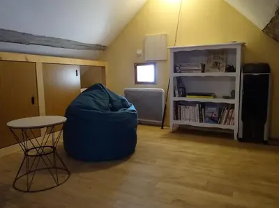 Coin salon dans l'établissement Maison entre Loire et châteaux