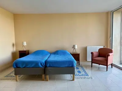 Coin salon dans l'établissement Villa de charme tourangelle