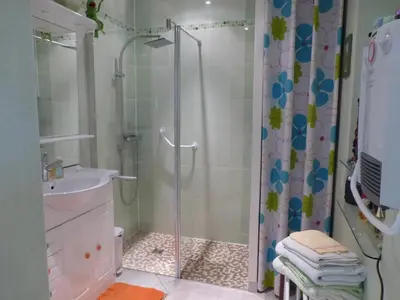 Salle de bains dans l'établissement Chambre le Mans