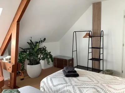 Un ou plusieurs lits dans un hébergement de l'établissement Maison à la campagne