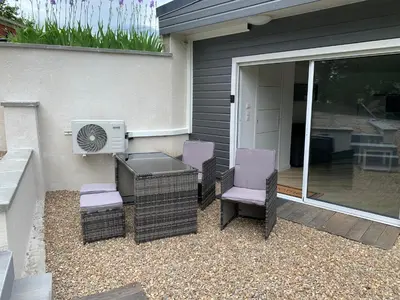Terrasse ou espace extérieur de l'établissement joli logement indépendant
