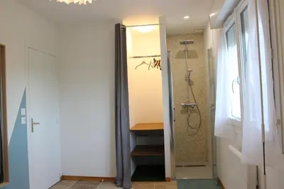 Salle de bains dans l'établissement Le Petit Saule - Gîte entre Beauval et Chenonceau