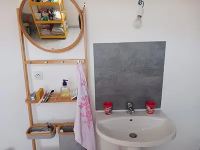 Salle de bains dans l'établissement Chambres chez l'habitant