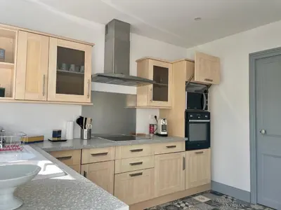 Cuisine ou kitchenette dans l'établissement Le gîte du four à pain