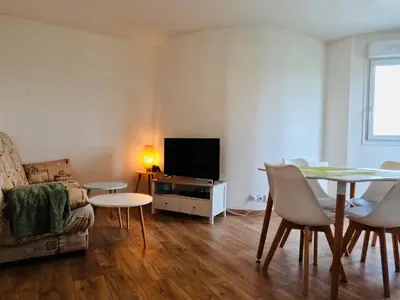 Coin salon dans l'établissement Appartement Cosy Joué-Les-Tours