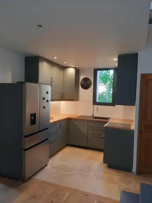 Cuisine ou kitchenette dans l'établissement Gite Au Coeur de Tours, familial avec jardin au calme, parking