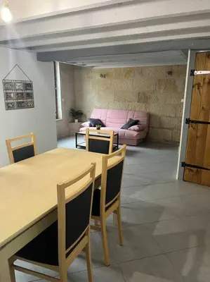 Coin salon dans l'établissement Le logis des roses
